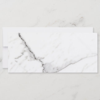 White Marble Flat Card