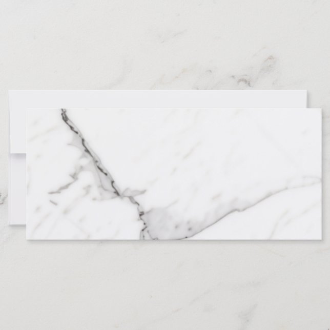 White Marble Flat Card (Front)