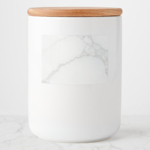 White Marble Food Label