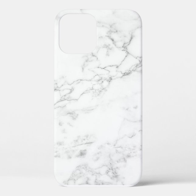white marble for iPhone 12 Case-Mate iPhone Case (Back)