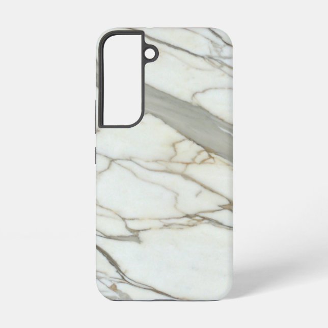 White marble granite luxury natural texture samsung galaxy s22 case (Back)
