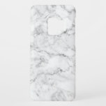 White Marble Grey Accents Case-Mate Samsung Galaxy S9 Case<br><div class="desc">Modern simple white faux marble with grey accents.</div>