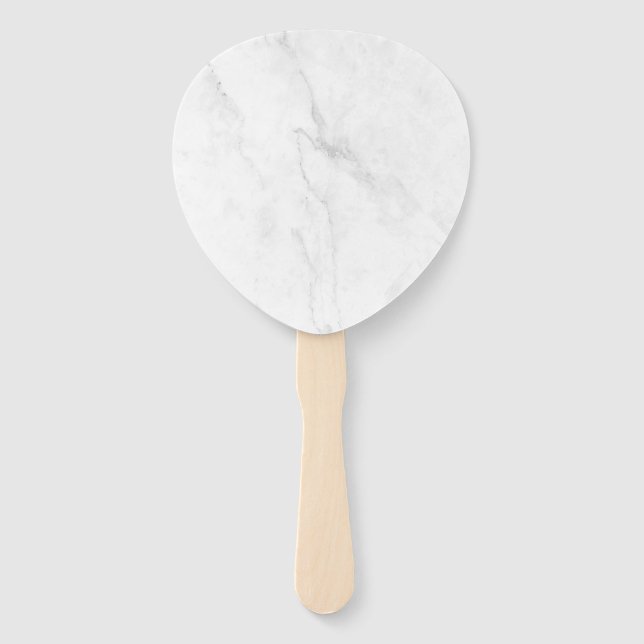  White Marble Hand Fan (Front)