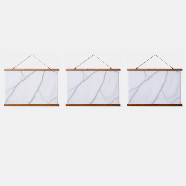 White Marble Hanging Tapestry (Triple)