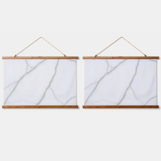White Marble Hanging Tapestry