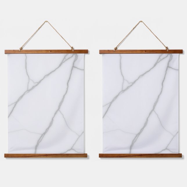 White Marble Hanging Tapestry (Double)