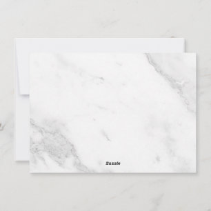 White Marble Holiday Card