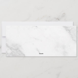 White Marble Holiday Card