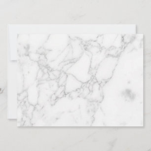 White Marble Holiday Card