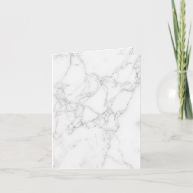 White Marble Holiday Card (Front)