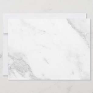 White Marble Holiday Card