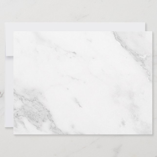 White Marble Holiday Card (Front)