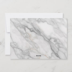 White Marble Holiday Card