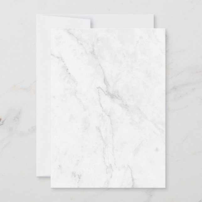 White Marble Invitation (Front)