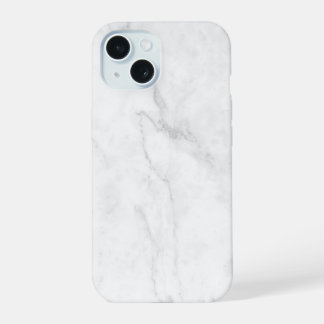 White Marble iPhone 15 Case
