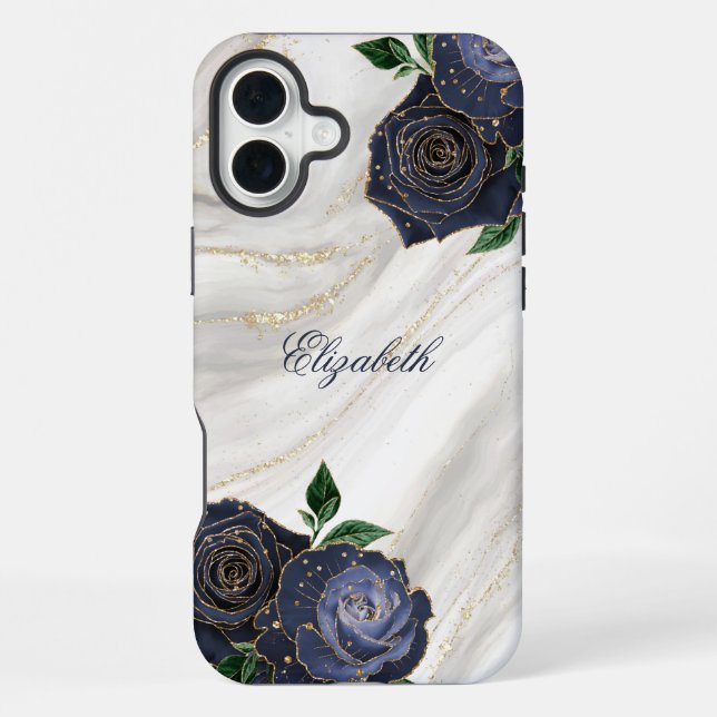 White Marble iPhone Case (Back)