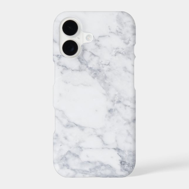 White Marble iPhone Case (Back)