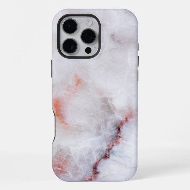 White Marble  iPhone Case (Back)