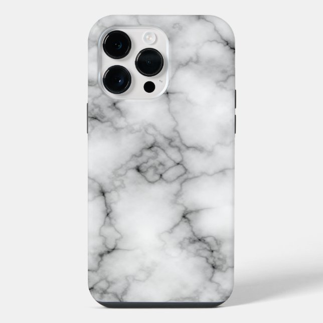 White Marble iPhone Case (Back)