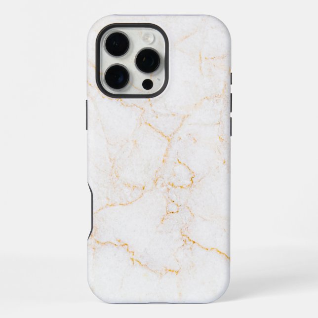 White Marble  iPhone Case (Back)