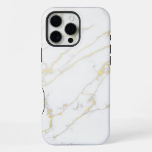 White Marble iPhone 16 Pro Max Case