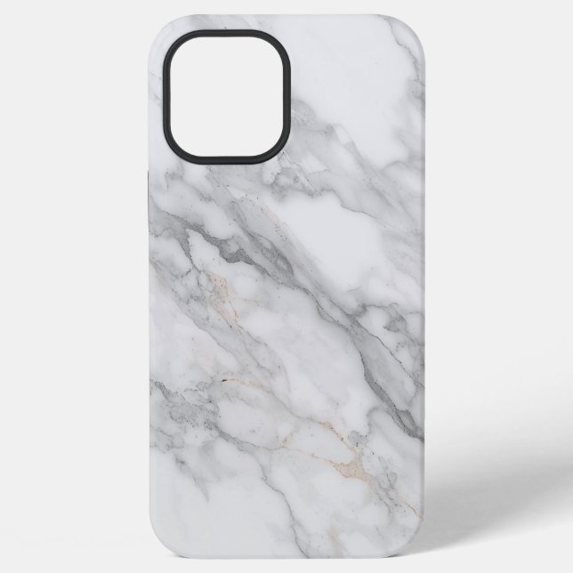 White Marble iPhone Case (Back)