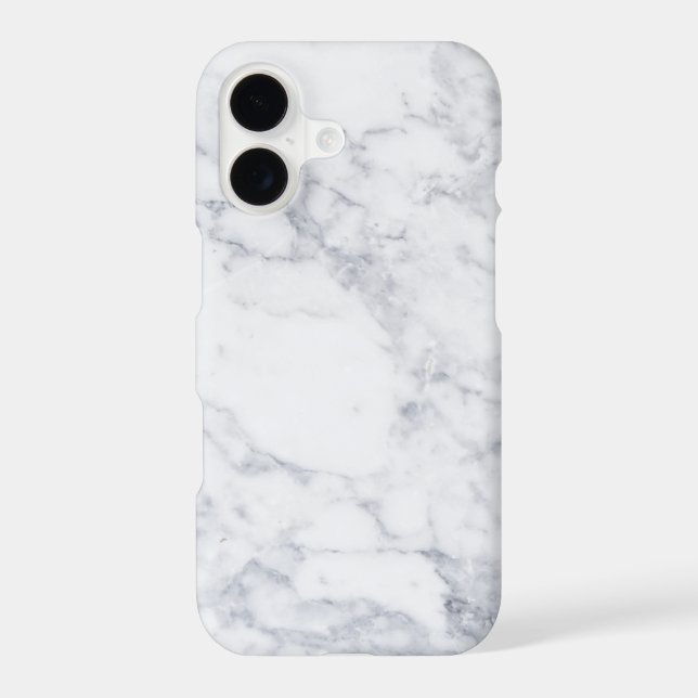 White Marble iPhone Case (Back)
