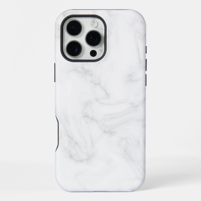White Marble  iPhone Case (Back)