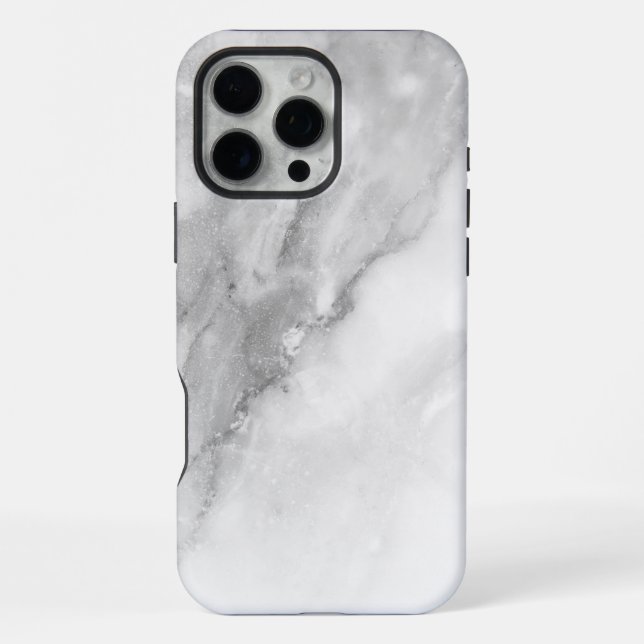 White Marble  iPhone Case (Back)