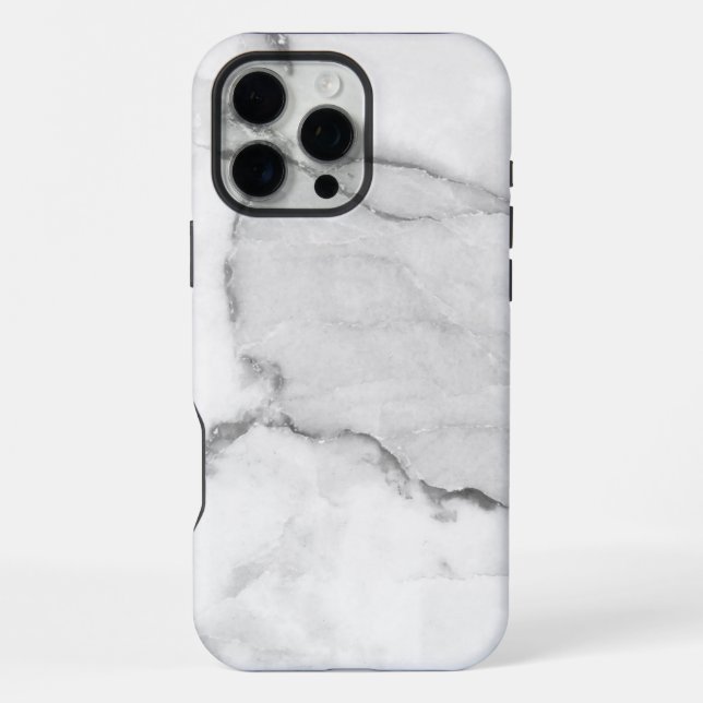 White Marble  iPhone Case (Back)