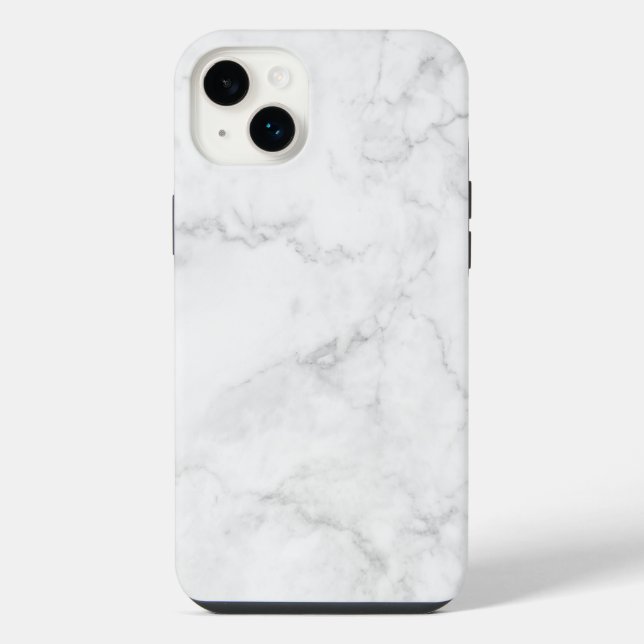 White Marble iPhone Case (Back)