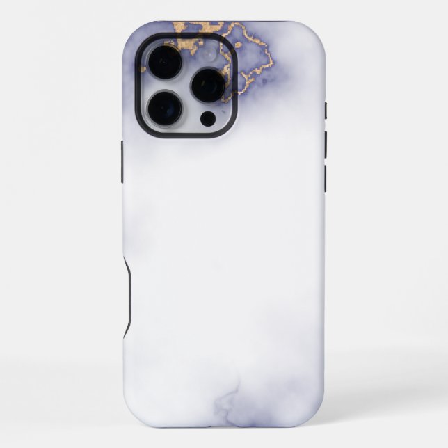 White Marble  iPhone Case (Back)