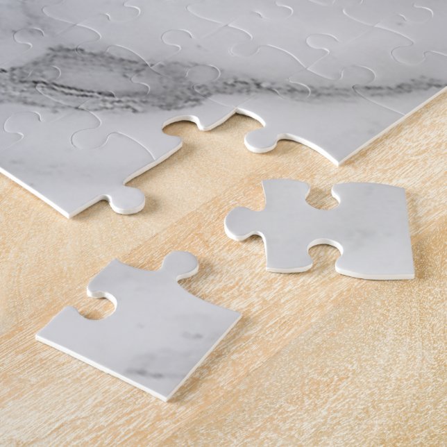 White Marble Jigsaw Puzzle (Side)