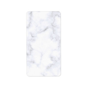 White Marble Label