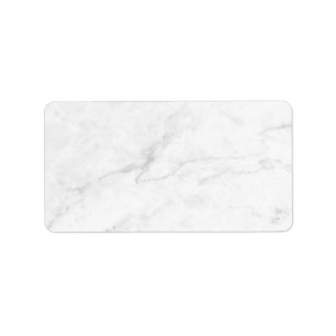 White Marble Label