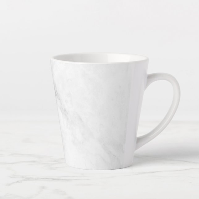  White Marble Latte Mug (Right)