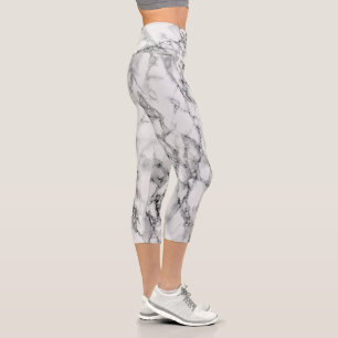 White Marble Leggings