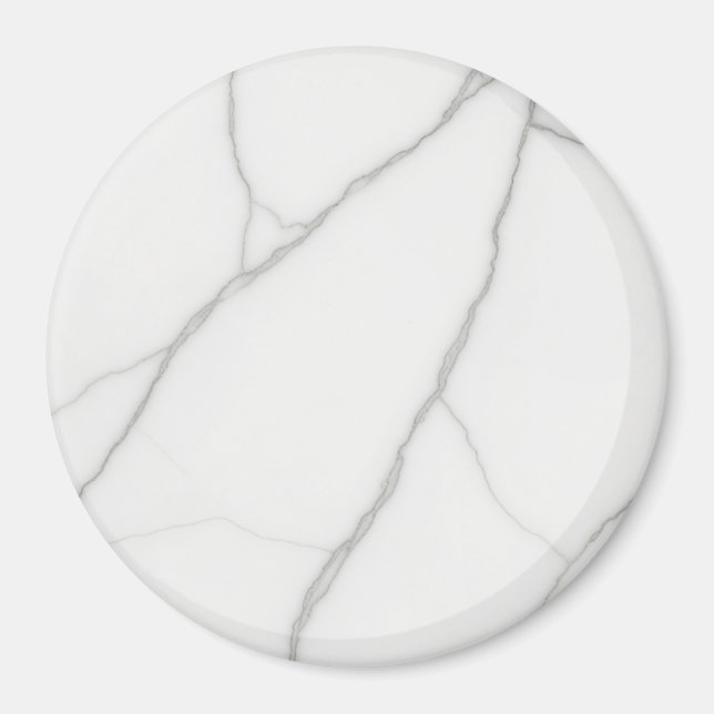 White Marble  Magnet (Front)