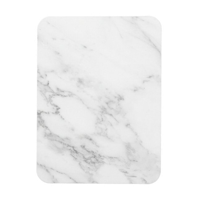 White Marble Magnet (Vertical)