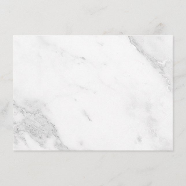 White Marble Menu (Front)