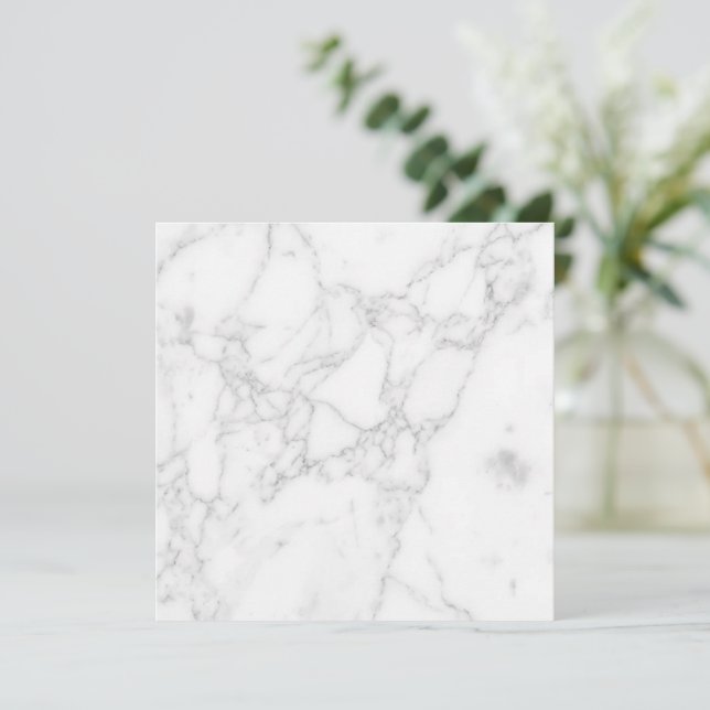 White Marble Menu (Standing Front)