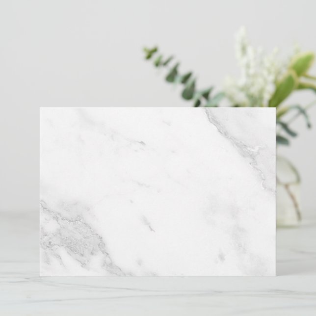 White Marble Menu (Standing Front)