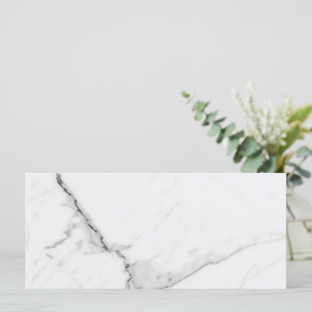White Marble Menu (Standing Front)