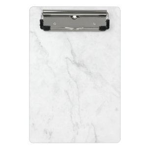 White Marble Mini Clipboard
