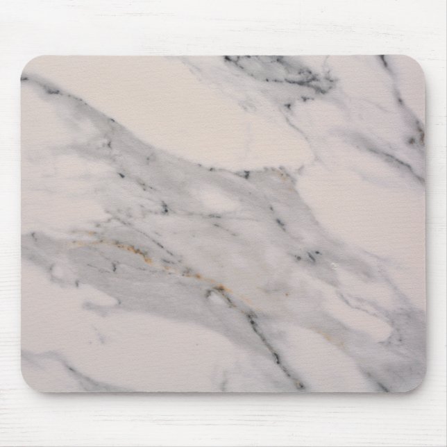 White Marble Mouse Pad (Front)
