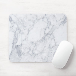 White Marble Mouse Pad