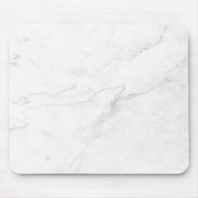  White Marble Mouse Pad (Front)