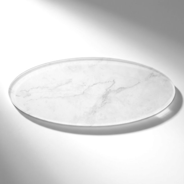  White Marble Name Tag (Front)