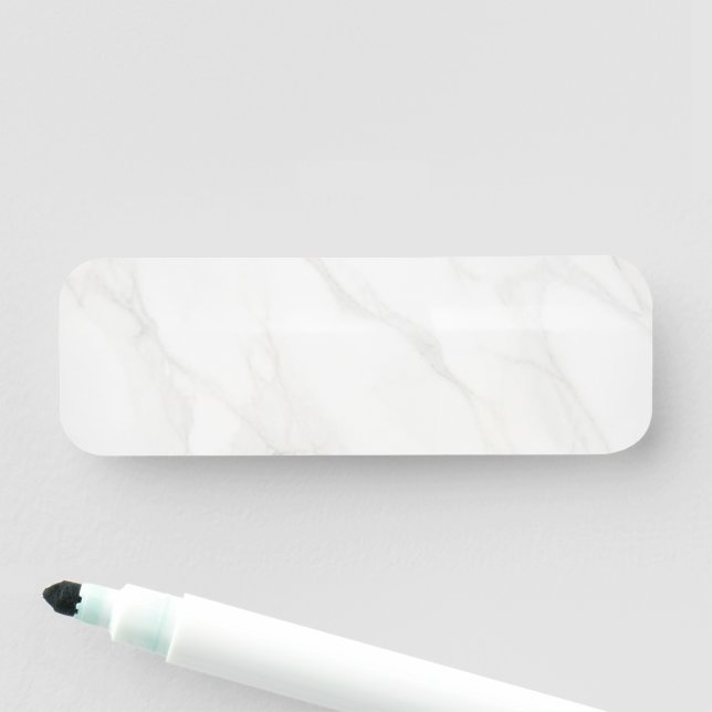 White Marble Name Tag (In Situ)