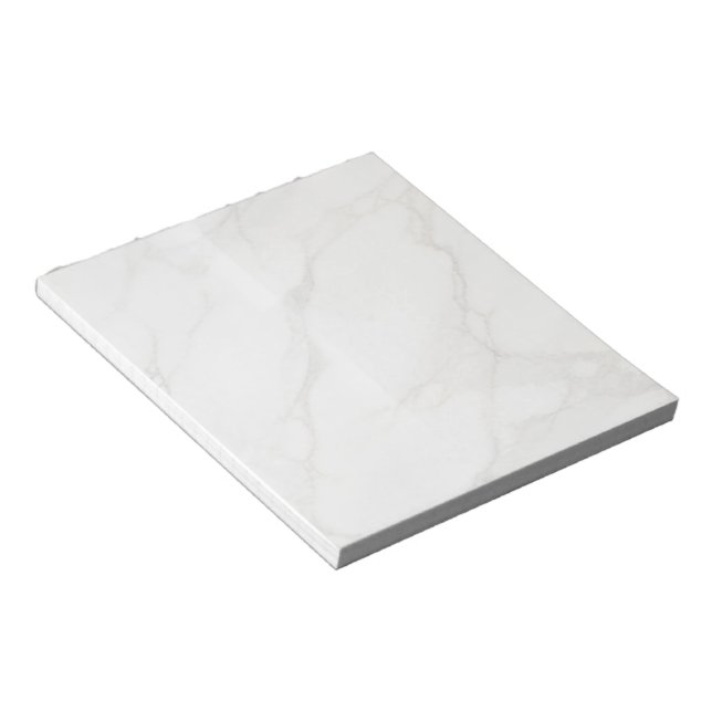 White Marble Notepad (Angled)